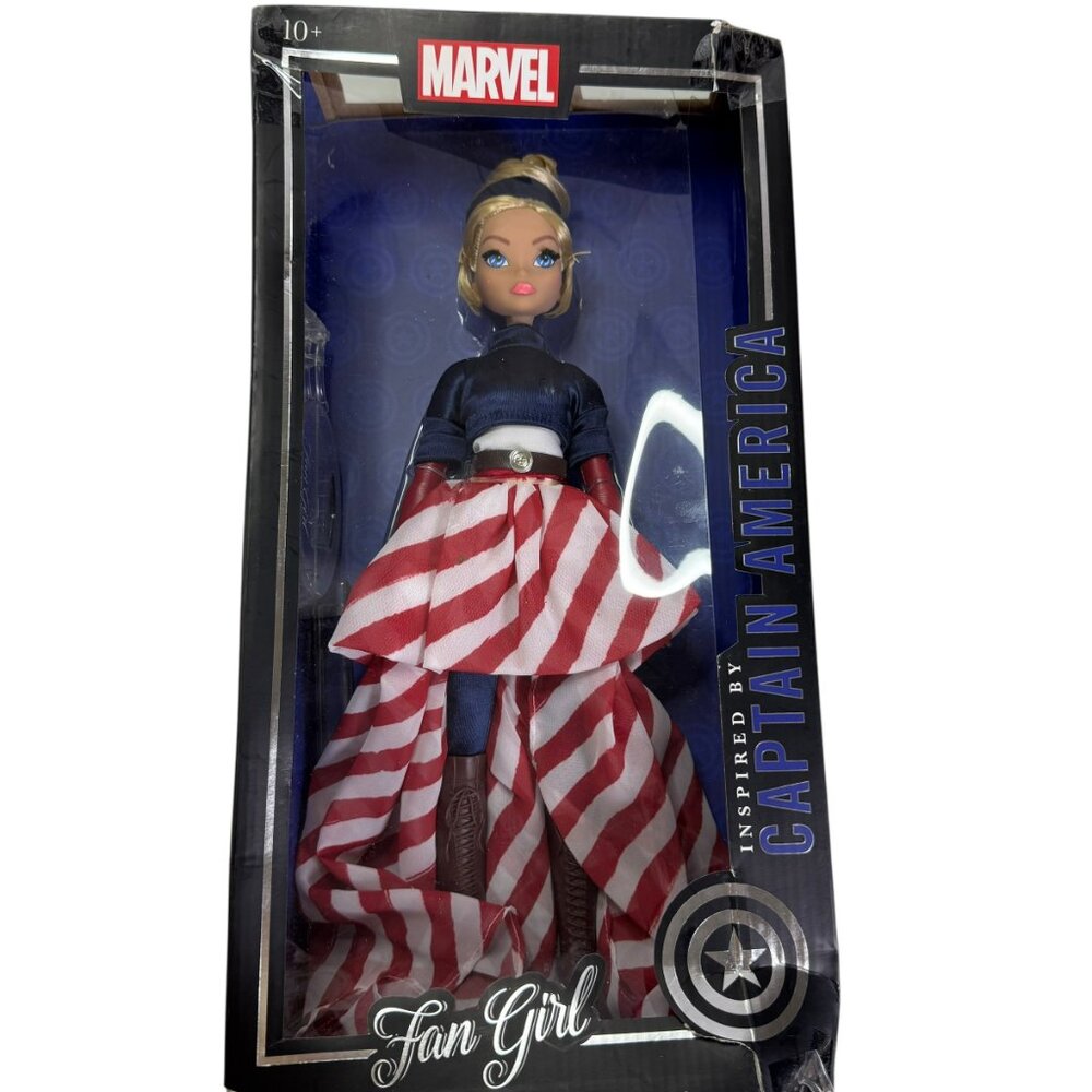 Madame Alexander Fan Girl Marvel Captain America Doll – NIB, Collector’s Edition